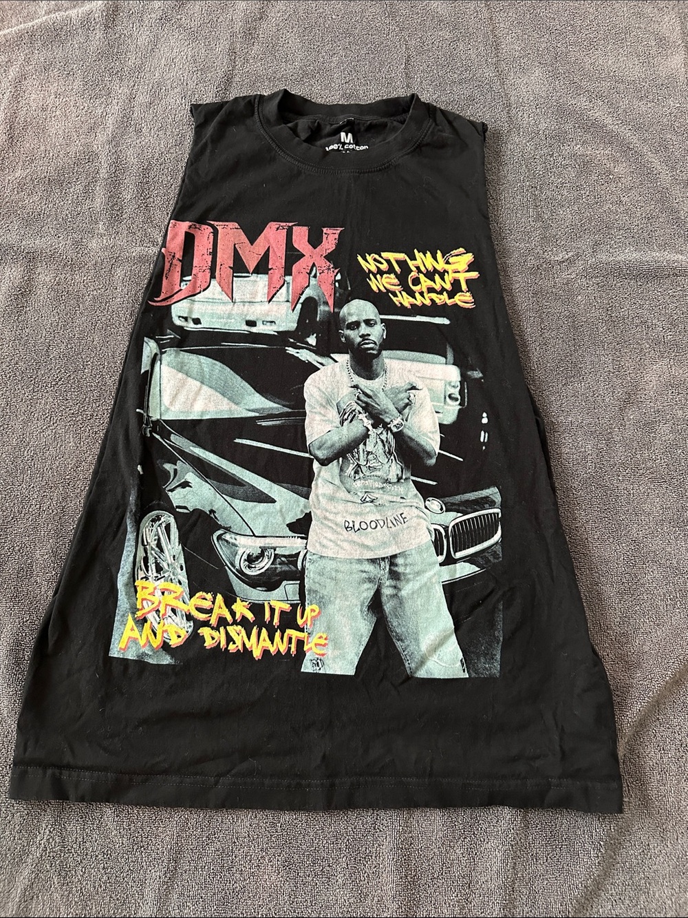 DMX Graphic Black Men’s Tank Top – Streetwear Print